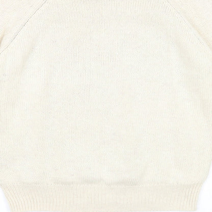 Topshop Womens Beige Acrylic Pullover Sweatshirt Size 10 Pullover
