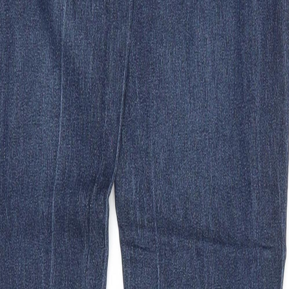Denim & Co. Womens Blue Cotton Skinny Jeans Size 8 Regular Zip