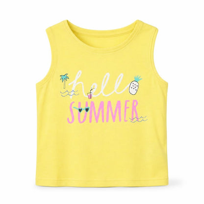 Primark Baby Yellow 100% Cotton Basic Tank Size 18-24 Months Round Neck Pullover - Hello Summer