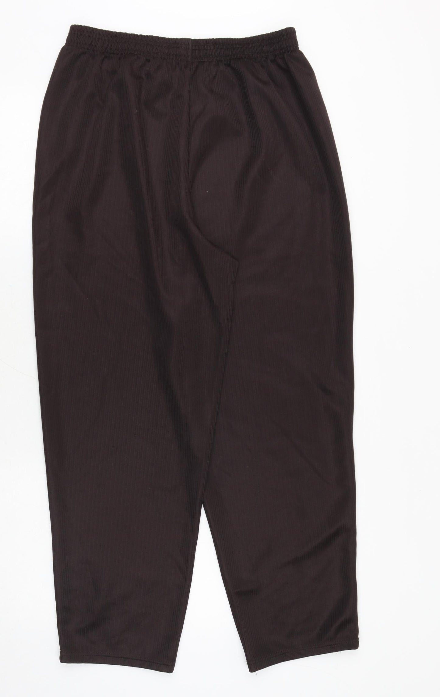 Womens UK Size 16 Preworn Regular Fit  Brown Trousers