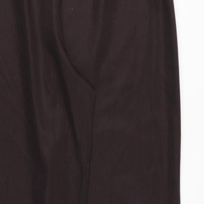 Womens UK Size 16 Preworn Regular Fit  Brown Trousers