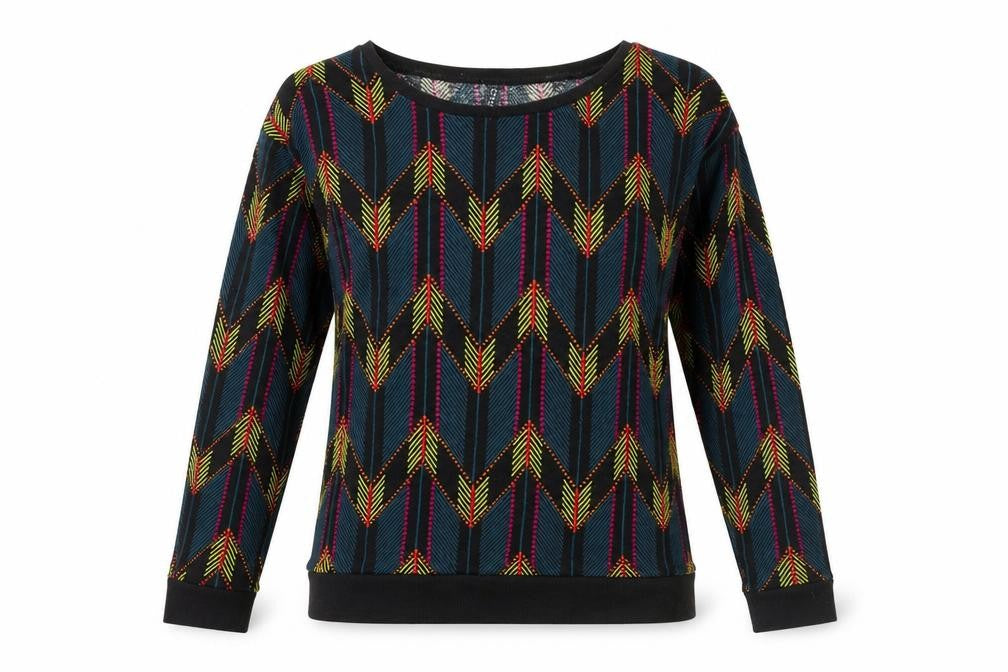 Womens UK Size XS H&M Multicoloured Pullover Sweatshirt