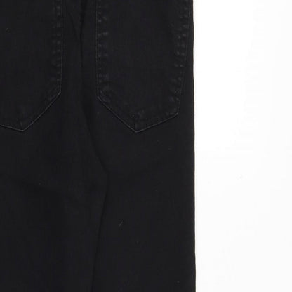 Denim & Co. Womens Black Cotton Skinny Jeans Size 10 Regular Zip