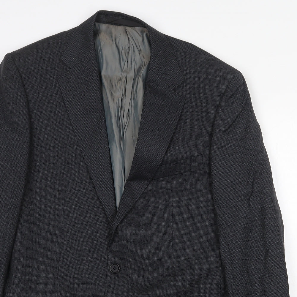 Mens UK Size 40 Marks and Spencer Regular Grey Suit Jacket