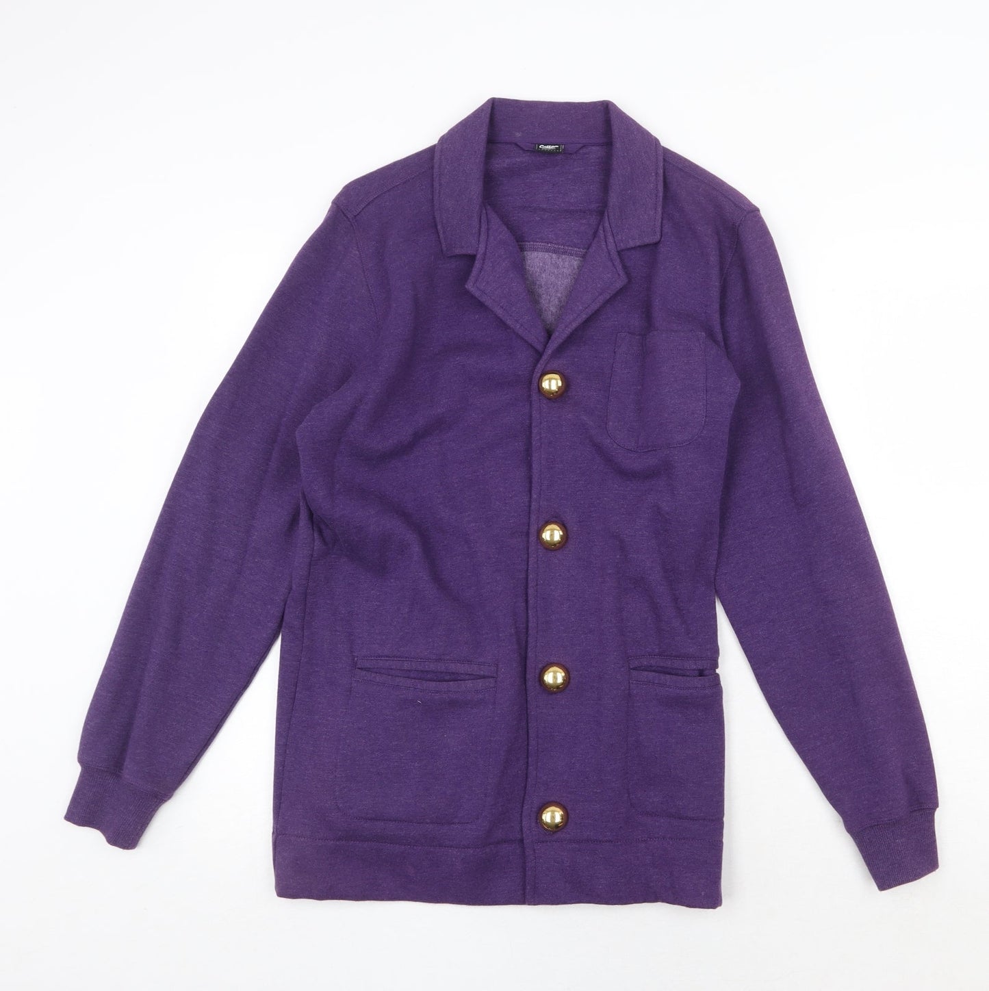Cotton Traders Womens Purple Jacket Size 12 Button