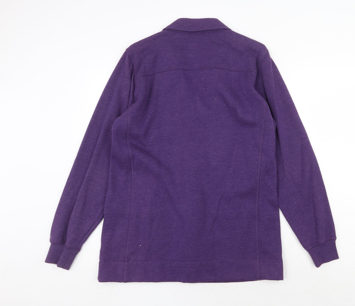 Cotton Traders Womens Purple Jacket Size 12 Button