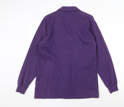 Cotton Traders Womens Purple Jacket Size 12 Button