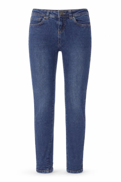 Womens UK Size 8 Peacocks Regular Fit Skinny Blue Jeans
