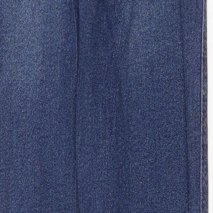 Peacocks Womens Blue Cotton Skinny Jeans Size 8 Regular Zip