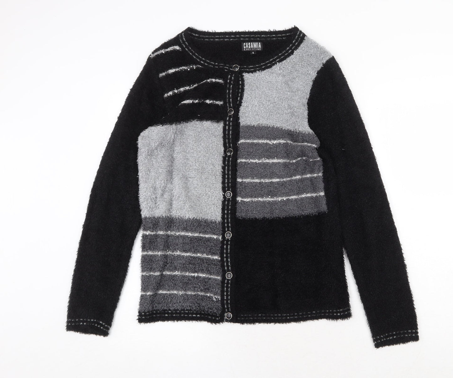 Womens UK Size S Casamia Black Cardigan Jumper