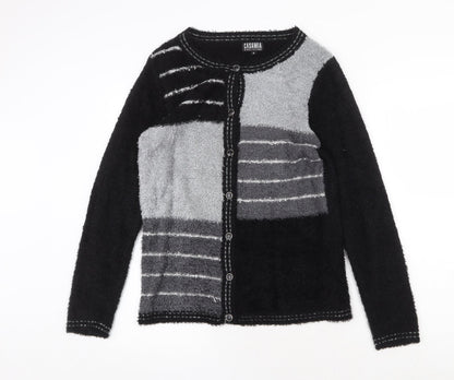 Womens UK Size S Casamia Black Cardigan Jumper