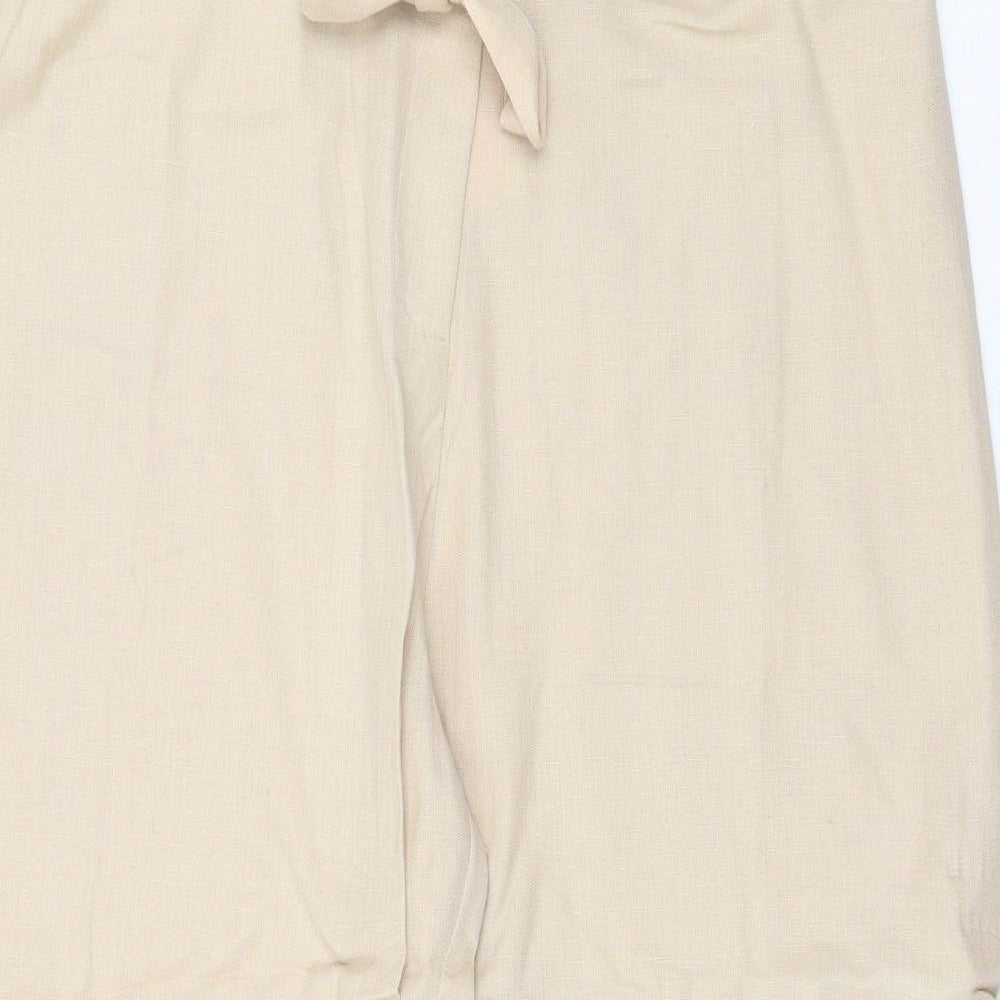 Womens UK Size 18 Casual Comfort Regular Fit  Beige Trousers