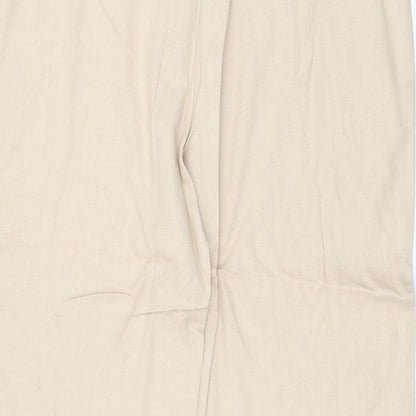 Womens UK Size 18 Casual Comfort Regular Fit  Beige Trousers