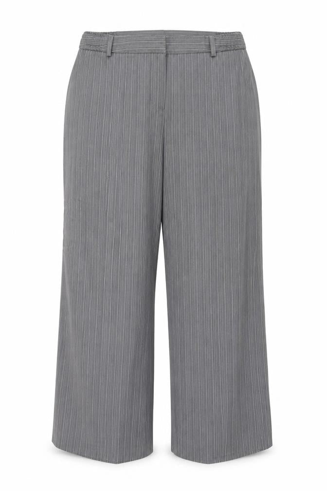 Womens UK Size 18 Agenda Regular Fit Dress Pants Grey Trousers