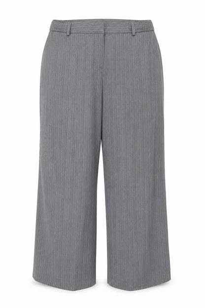 Womens UK Size 18 Agenda Regular Fit Dress Pants Grey Trousers