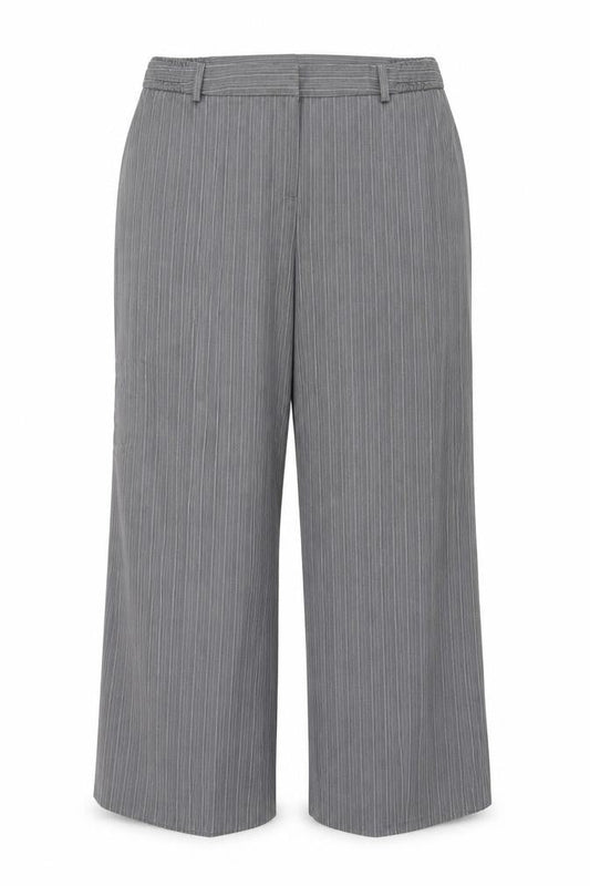 Womens UK Size 18 Agenda Regular Fit Dress Pants Grey Trousers