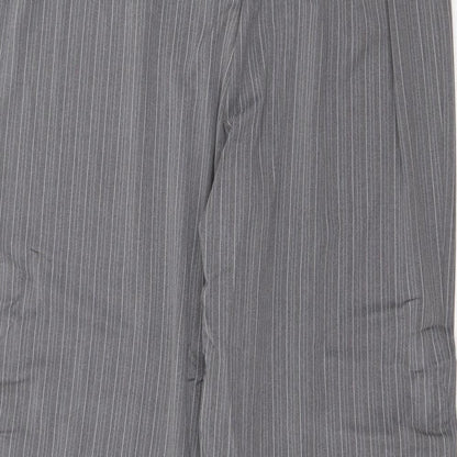 Womens UK Size 18 Agenda Regular Fit Dress Pants Grey Trousers