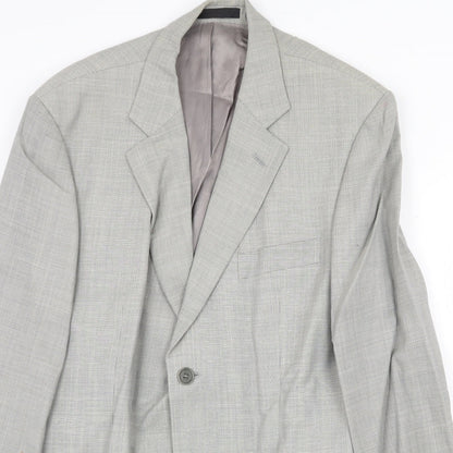 Mens UK Size 42 Marks and Spencer Regular Grey Suit Jacket