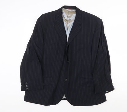 Mens UK Size 42 City Survival Regular Black Suit Jacket