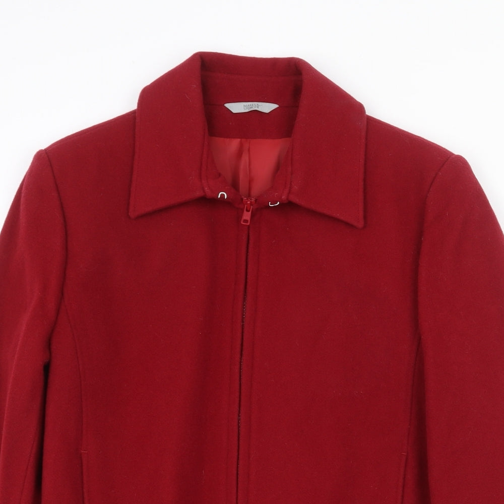 Womens UK Size 8 Marks and Spencer Red Jacket