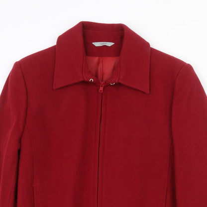 Womens UK Size 8 Marks and Spencer Red Jacket