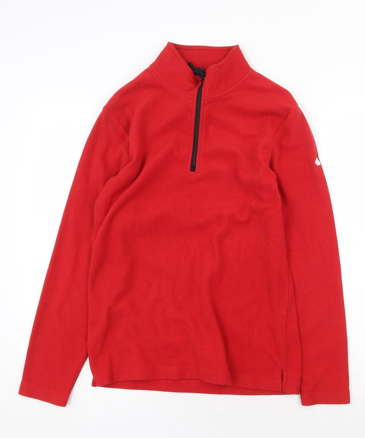 Bishop Womens Red Polyester Pullover Sweatshirt Size S Zip