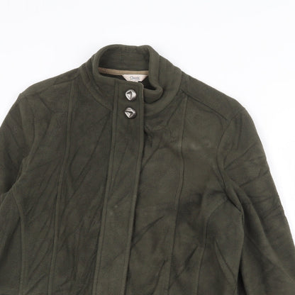Marks and Spencer Womens Green Jacket Size 12 Zip
