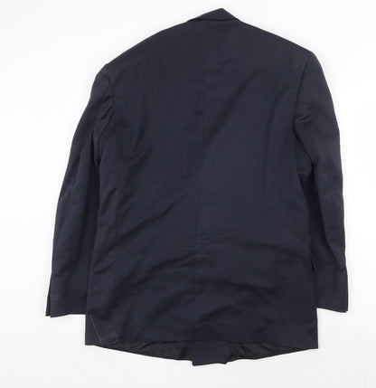Ciesse Mens Blue Polyester Jacket Blazer Size 40 Regular