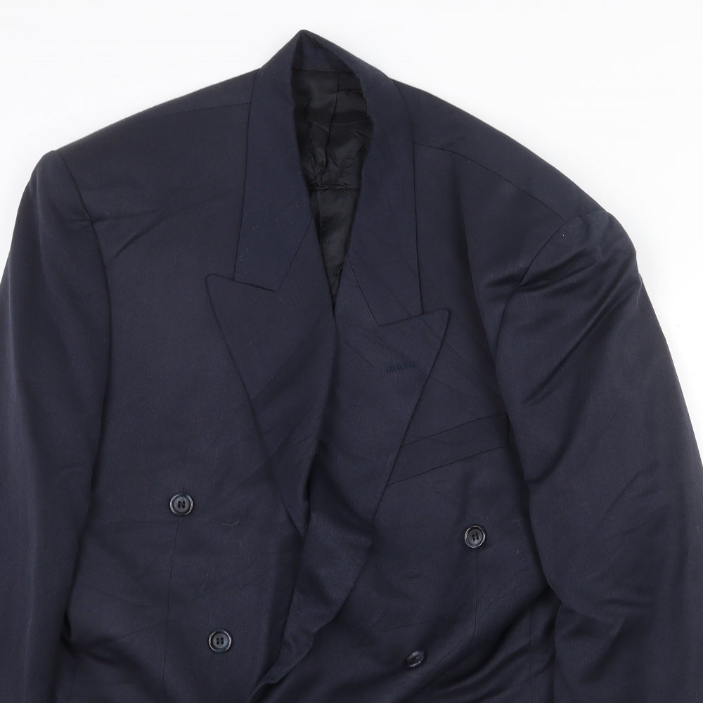 Ciesse Mens Blue Polyester Jacket Blazer Size 40 Regular