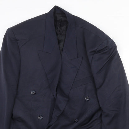 Ciesse Mens Blue Polyester Jacket Blazer Size 40 Regular