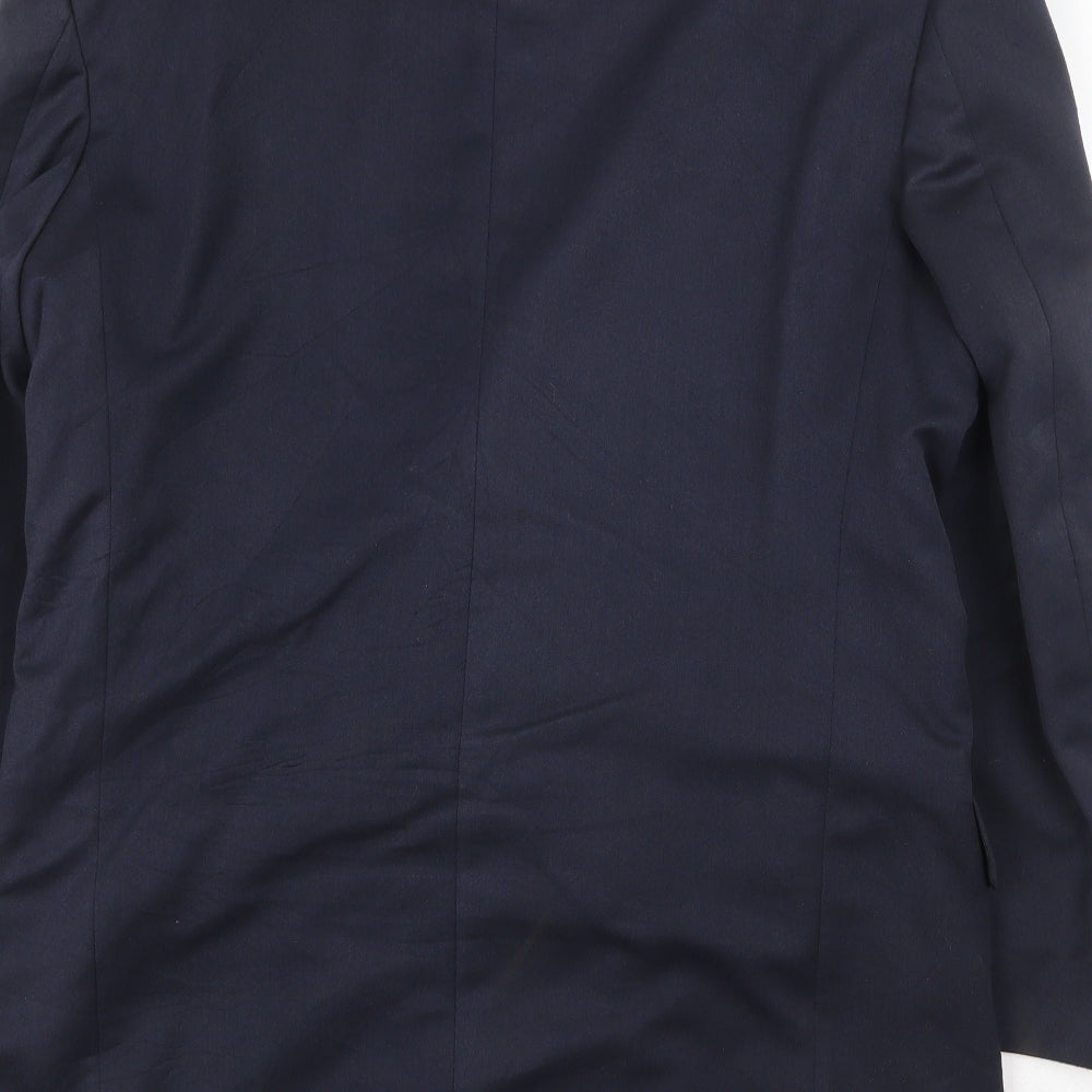 Ciesse Mens Blue Polyester Jacket Blazer Size 40 Regular