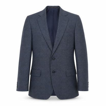 John Oliver Mens Blue Polyester Jacket Suit Jacket Size 38 Regular