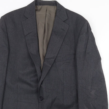 Mens UK Size 40 Marks and Spencer Regular Grey Suit Jacket