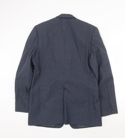 Peter Ranee's Mens Blue Wool Jacket Suit Jacket Size 42 Regular