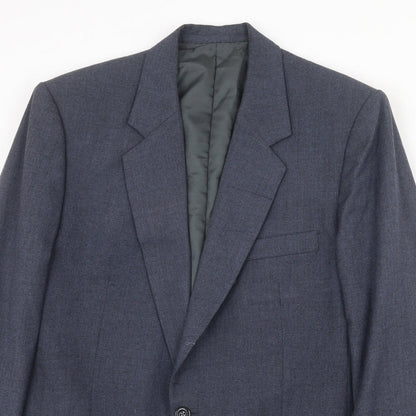 Peter Ranee's Mens Blue Wool Jacket Suit Jacket Size 42 Regular