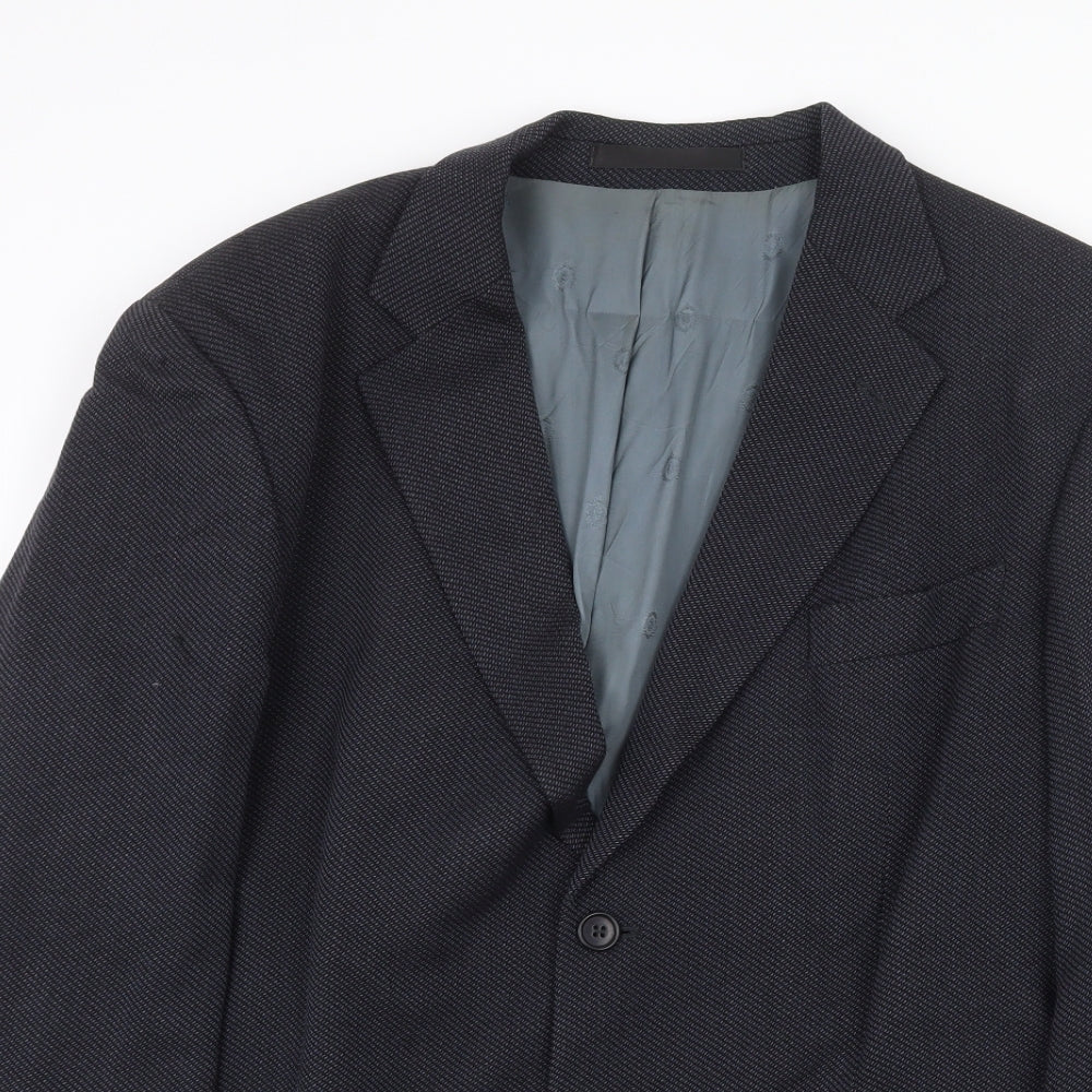 Mens UK Size 44 Marks and Spencer Regular Blue Suit Jacket