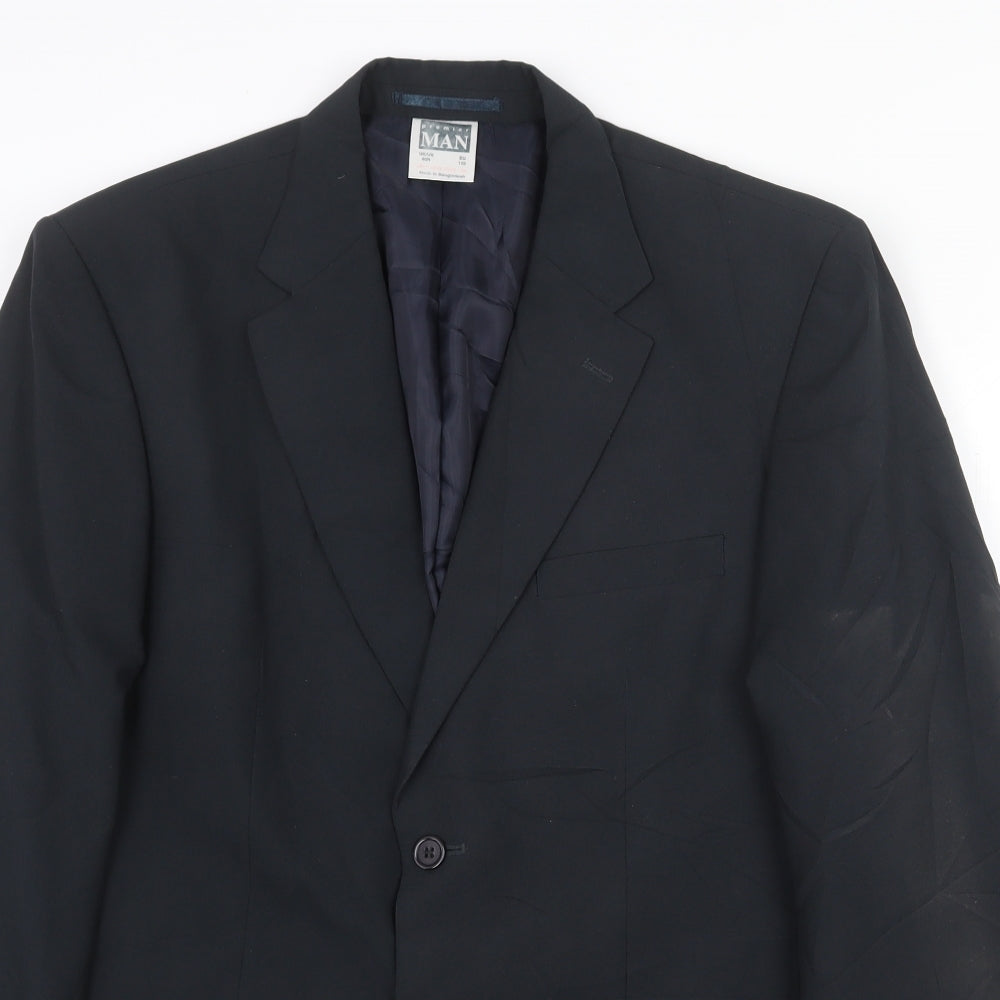 Mens UK Size 40 Premier Man Regular Grey Suit Jacket
