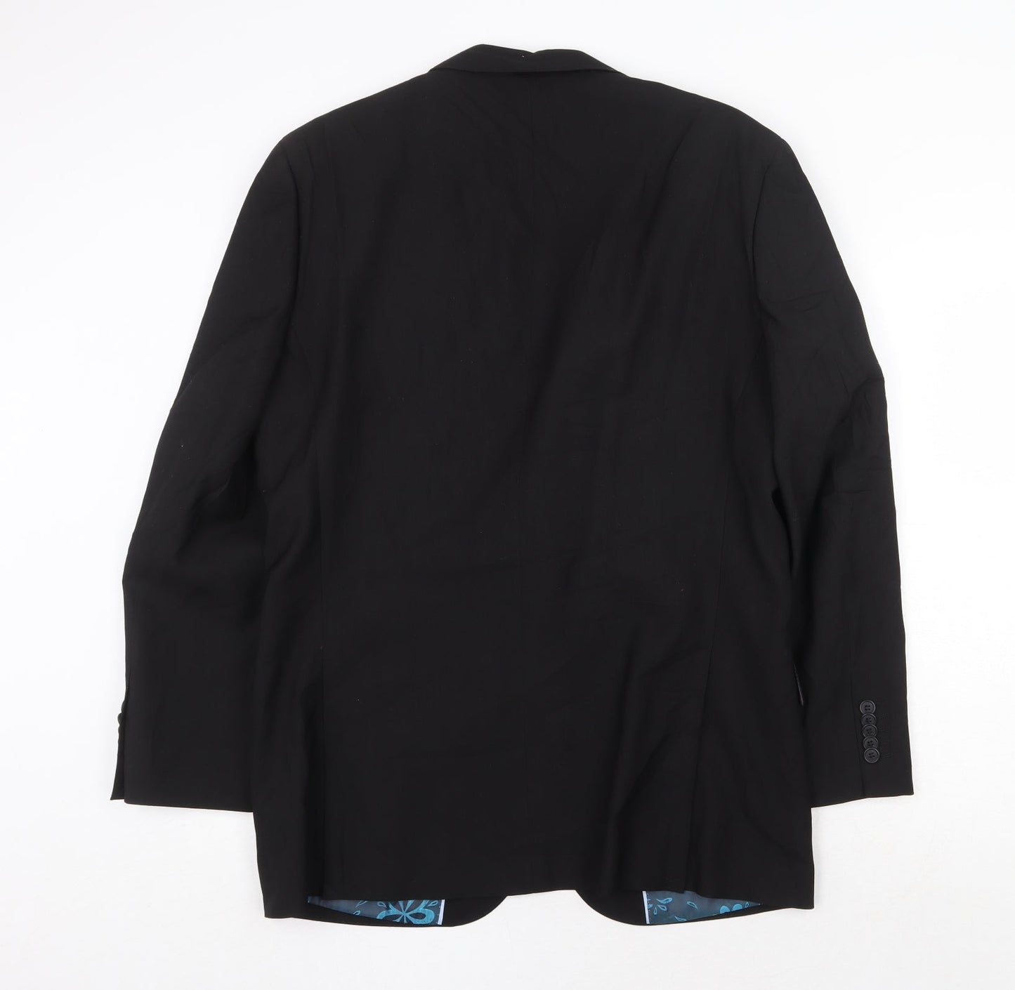 Mens UK Size 40 Jacamo Regular Black Suit Jacket