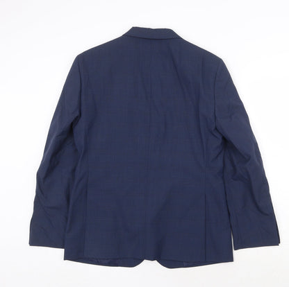 Mens UK Size 38 Marks and Spencer Regular Blue Suit Jacket