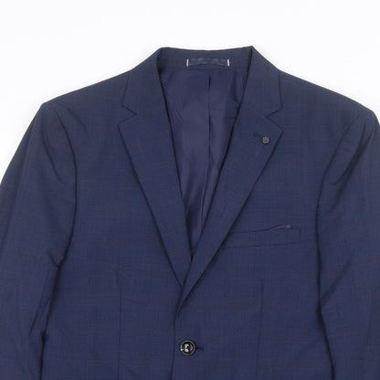 Mens UK Size 38 Marks and Spencer Regular Blue Suit Jacket