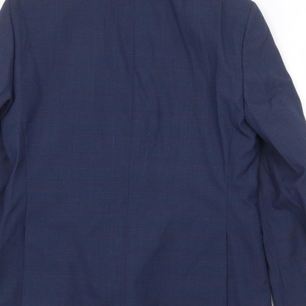 Mens UK Size 38 Marks and Spencer Regular Blue Suit Jacket