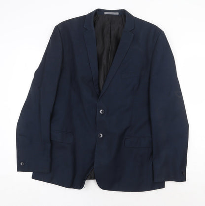 Mens UK Size 44 Red Herring Regular Blue Suit Jacket