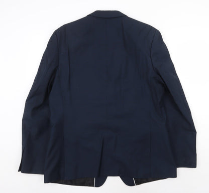 Mens UK Size 44 Red Herring Regular Blue Suit Jacket