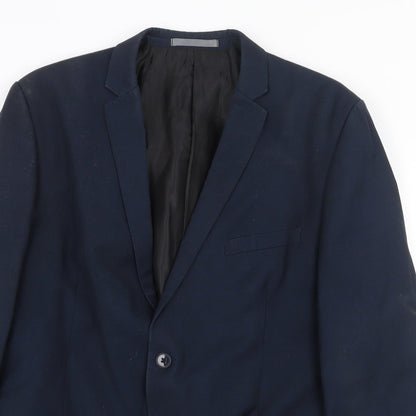 Mens UK Size 44 Red Herring Regular Blue Suit Jacket