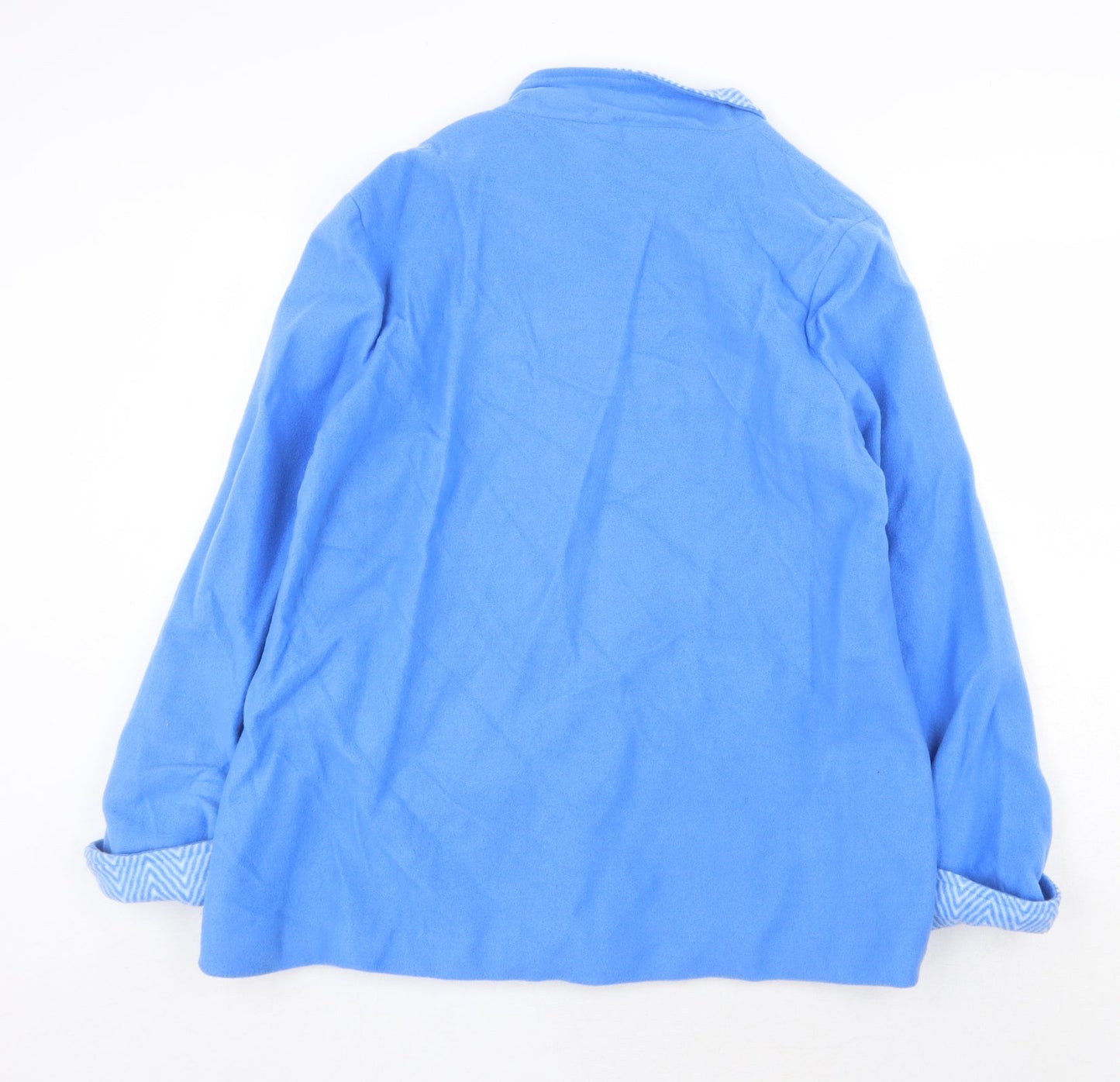 Womens UK Size M Anne de Lancay Blue Pea Coat
