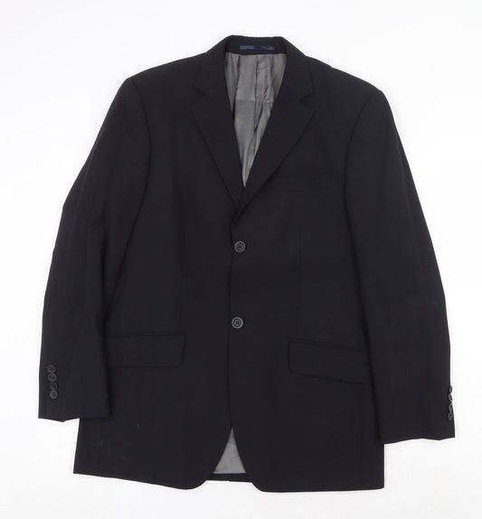 Mens UK Size 38 Tom English Regular Blue Suit Jacket