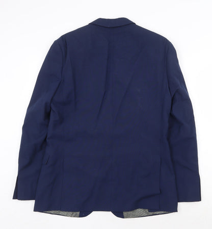Mens UK Size 40 Limehaus Regular Blue Suit Jacket