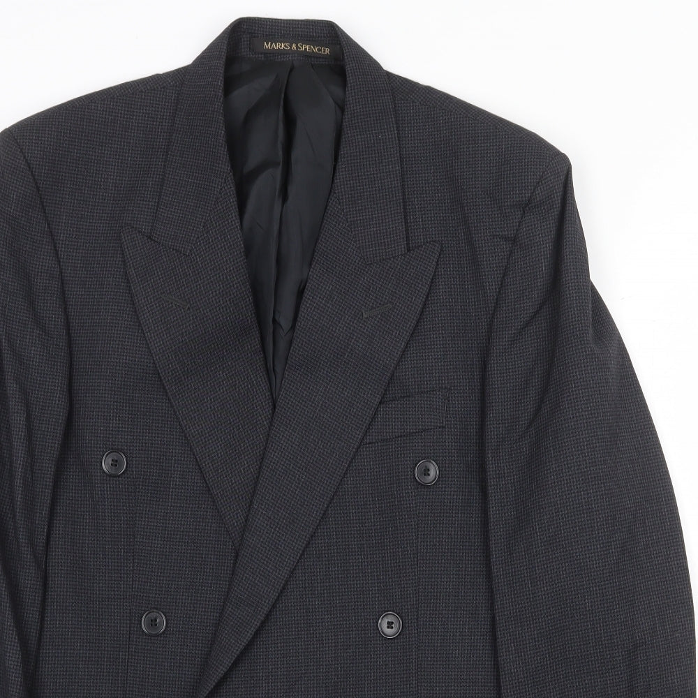 Mens UK Size 38 Marks and Spencer Regular Grey Suit Jacket