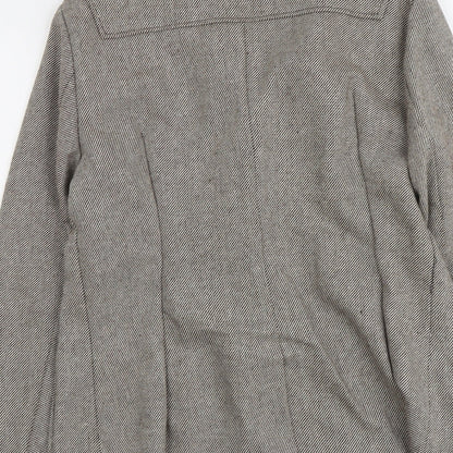 West Street Haku Womens Beige Striped Jacket Size M Toggle