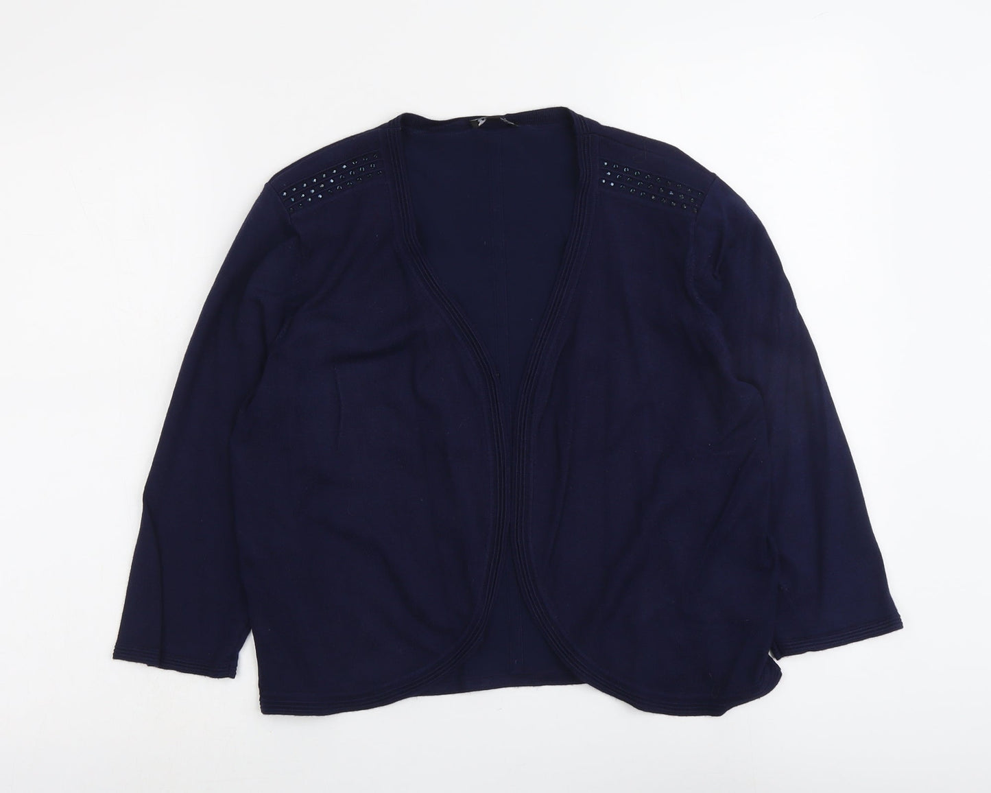 Womens UK Size M Casamia Blue Cardigan Jumper